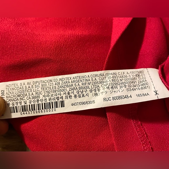 ZARA SIZE S FUCHSIA PINK SHORT
DRESS LONG SLIT SLEEVES - Picture 3 of 6